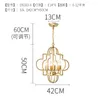 Pendant Lamps Golden Iron 6 Head Hollow Chandelier Dining Room Study Cloakroom Bedroom