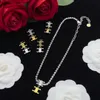Luxury Gold Silver dual color combination Pendant Full Diamond Necklace Bracele Jewelry Wedding Birthday Party Premium Gifts
