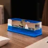 Titanic Cruise Drift Bottle Fluid Hourglass Ship kommer aldrig att kapsize Floating Boat Office Tabletop Ornament Home Decor Gifts 240103