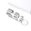 ChicSilver Aanpasbare 925 Sterling Zilveren Ringen voor Vrouwen Mannen Hoog Gepolijst Geborsteld Plain Dome Verstelbare Brede Manchet Ring Band 240103