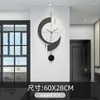 Horloges murales bois grande taille salon nordique silencieux design mode moderne horloge suspendue luxe Reloj Pared décoration