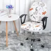 1 Set Gaming Chair Covers Elastic Office Chair Covers Lift Removable Computer Armchair Slipcover Rotating Stool Seat Protector 240103