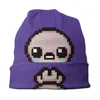 Berets A ligação de Isaac Pixel Skullies Beanies Caps para homens mulheres unisex legal inverno quente malha chapéu adulto bonnet chapéus