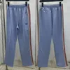 Pantaloni da uomo Uomo Donna Aghi Ricamo a farfalla e fettuccia laterale Casual Taglio ampio Tubo dritto Retro