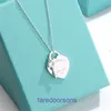 Tifannissm Pendant Necklac Best sell Birthday Christmas Gift T Home Precision Edition Sterling Silver Light Luxury Small Key Large Love Have Original Box