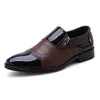 Printemps Oxford hommes d'affaires chaussures en cuir chaussures décontractées souples respirant hommes mocassins chaussures zippées chaussures de conduite à enfiler 240102