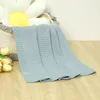 Mantas Bebé para niños Niñas 90 70 cm Niños infantiles Punto Mes Cochecito Nursery Swaddle Wrap Born Soft Cosy Stuff