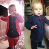 2023 Kinderkleding Lente En Herfst Formele Kinderkleding Pak 2 Stuks Jongen Pak Baby Geboren Gentleman Peuter verjaardag Jurk