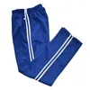 Pantalons pour hommes 2024 printemps été pantalon de survêtement décontracté hommes pantalons de base survêtement bande latérale mince vêtements de sport respirants piste