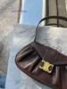 Borsa da donna 10A borsa di alta qualità Borsa a mano Designer Tote Celins per il 2024 nuovo lingotto pieghettato realizzato in vero strato di pelle con logo reale