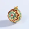 Eudora unikalna szkliwa rzemieślnicza kwiat wislarza z dzwonkiem harmonia bola naszyjnik anioł dzwoniący biżuteria dla ciąży żona 240102