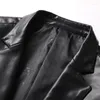 Men's Suits 2024 8XL Large Size Fat Man Motorcycle PU Leather Casual Suit Coat Plus Sheet Top