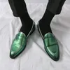 Britischer Stil, modische spitze Herren-Kleiderschuhe, große Größe 48, Leder-Freizeitschuhe mit niedrigem Absatz, Herren-Slip-on-Social-Männerschuh 240102