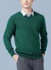 Cashmere Sweater Men Pullover Autumn Winter Vneck Soft Dark Dark Twist -Sevents 240103