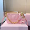 Bolso de lujo rosa de moda para mujer, bolso cruzado, bolso de hombro, bolso de diseñador, bolsos de lujo, bolsos clásicos de moda para mujer
