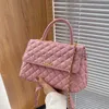 Cross Body 2023 Nuevo bolso de cadena cruzada de un hombro de moda con bolso de hilo de bordado Lingge Bolsos de mano clásicos para mujer con estilo