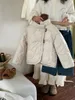 Jackets Children's Cotton Clothes Lai Hug 2024 Winter Korean Clothing Edition Chinese Style Sheep Horn Button