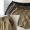 Automne hiver femmes bas coton Vintage chaud pantalon taille élastique coupe-vent épaissir mince polyvalent mode pantalon décontracté 240102
