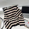 Women's Sweaters 2024 Autumn Japanese Crewneck Striped Jacket Knitwear Cardigan Top