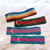 Rainbow Striped Headband Elastic Sport Hairband for Couple Fitness Yoga Headbands Quick Dry Hairbands