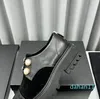 Luxus – Neue flache Schuhe mit rundem Kopf und Perlenschnalle, Rindsleder, klassische Loafer, bequeme Schuhe, Damen-Designer-Schuhe, Fabrik-Schuhe