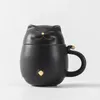 300ML Portable Tea Mug Travel Set For Business Trip Carry Water Cup Filter Quickly Brew Utensils Drinkware Lucky Cat 240102