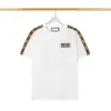 T-shirts pour hommes 2024ss Designer Tide Chest Letter imprimé laminé à manches courtes High Street Loose Oversize Casual 100% pur coton Tops pour hommes et femmes M-xxxl KQX3