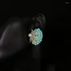 Studörhängen handgjorda stjärnfisk glaspärlgelé harts geometriska trendiga vintage smycken för kvinnor gilr