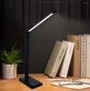 Lampes de table LED lampe tactile sans fil USB rechargeable réglable bureau de lecture pliable 180 rotation pliable protection des yeux bureau