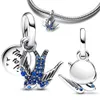 Наборы Sier Plated Flower Bird Series Charm Beads 2023 Новый подготовительный браслет для изготовления ювелирных изделий для изготовления ювелирных изделий