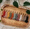 Sleutelhangers Kleine Macrame Fringe Sleutelhanger Boho Bruidsbruiloft Douche Decor Geschenken Onder 5 Kwast SleutelhangerSleutelhanger Geweven WX4TR2131321