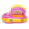 Estate Baby Flamingo Piscina Galleggiante Sicurezza Nuoto Gonfiabile Nuotare con parasole Sedile Zattera Divertimento in acqua Giocattoli 240103