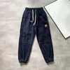 Pantalons pour hommes C Lettre Automne Cargo Casual et pantalons de survêtement pour femmes Circonférence Lâche Plus Taille Étudiant