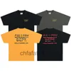 Herrt-shirts Designer Galleryes Depts Shirt Alfabet Print Trendy Trend Basic Casual Fashion Löst kort T-shirt Half Sleeve Tees Black P2EO VWJC