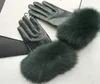 Maylofuer Dark green Genuine sheepskin gloves elegant hand soft leather women039s highgrade leather gloves8984910