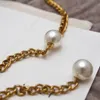 Womens Designers Bee Pearl Waist Chains Fashion Luxury Designer Link Belt For Women Letter Classic Pearl Waist Chain Vintage Gold Waistband