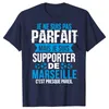 남성용 T 셔츠 여름 스타일 드 마르세유 Je Ne Suis Pas Parfait Mais 그래픽면 짧은 소매 생일 선물 티셔츠 스트리트웨어