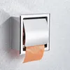 Papier toaletowy łazienkowy matowy czarny chrom stal nierdzewna 304 pudełko rollowe Porta Papel Higienico Tissue 240102