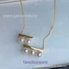 Ожерелье Tifannissm высшего качества для женщин, интернет-магазин T Family S925, серебряное ожерелье с балансом из дерева и пресной воды, ожерелье 6 5 мм, круглый сильный свет, есть оригинальная коробка