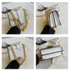 Brand New Women's Handbag Metal Corner Stone Pattern Atmospheric Chain Single Shoulder Bag Crossbody Exquisite Fashionable and Trendy Bag