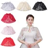 Foulards B36D Glands Dentelle Floral Châle Wrap pour Femmes Femmes Cheongsam Cape Party Accessoire