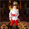 Kids Prince Urocze kostium dla dzieci Halloween Cosplay The King Costumes Fantasia europejska odzież królewska 240102