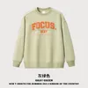 2023 Men's autumn and winter lovers American fashion men's hoodie suede foam printed round neck pullover hoodie