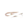 Klasyczna S925 Sterling Srebrna modna diamentowa bransoletka paznokciowa dla kobiet w stylu wysokiej jakości w stylu mniejszościowym w stylu High Grade Pating 18k Gold Spersonalizowany IVOO