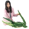 Djur 105 cm fyllda djurens verkliga liv alligator plysch leksaksimulering krokodildockor kawaii ceateriv kudde för barn xmas gåvor 41 tum