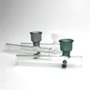 18 mm 2 mm dickes, buntes Glas-Rauchrohr mit 4,5 Zoll 25 mm großer Schüssel, Pyrex-Glas-Rauchhandtabakpfeifen