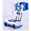 Mini deformação robocar robô transformação carro dinossauro figura de ação brinquedos para menino pvc carro brinquedo para presente 240102