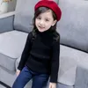 Moda neonate inverno dolcevita maglioni lavorati a maglia vestiti autunno bambini ragazzi pullover bambini maglieria versatile 240103