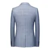 Модный весенне-осенний повседневный мужской клетчатый пиджак, хлопковый тонкий английский костюм, пиджак Masculino, мужской пиджак S-6XL 240102