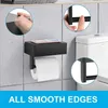 Väggmontering toalettpappershållare badrum vävnadstillbehör rackhållare självhäftande stans gratis köksrulle tillbehör 240102